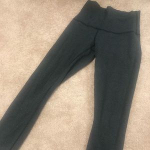Lululemon cotton gray leggings- crop